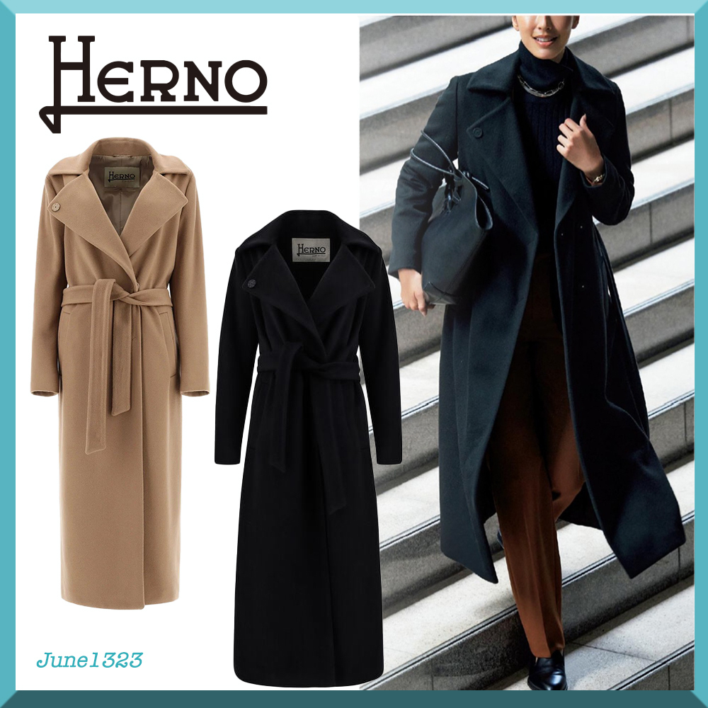 ☆Precious掲載【HERNO】ラグジュアリーウール ロングコート | www