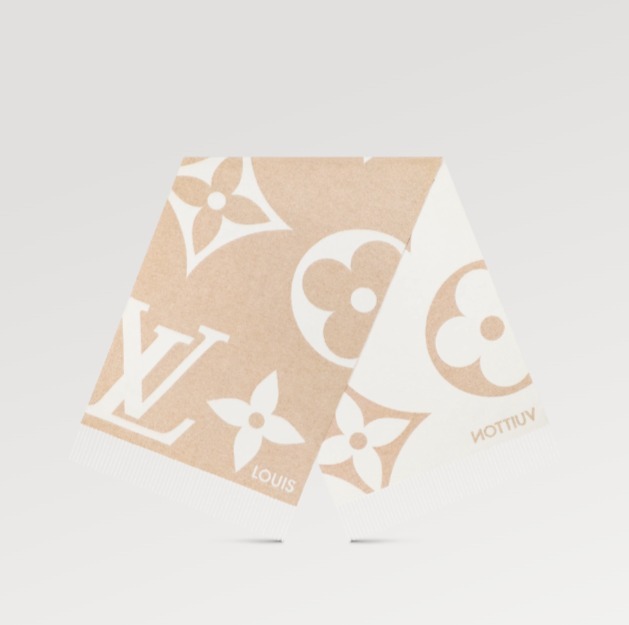 Louis Vuitton 上品な ☆スカーフ☆ モノグラム カシミヤ シルク - www
