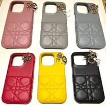 Christian Dior Smart Phone Cases Leather Logo iPhone 14 Pro Smart Phone Cases 13