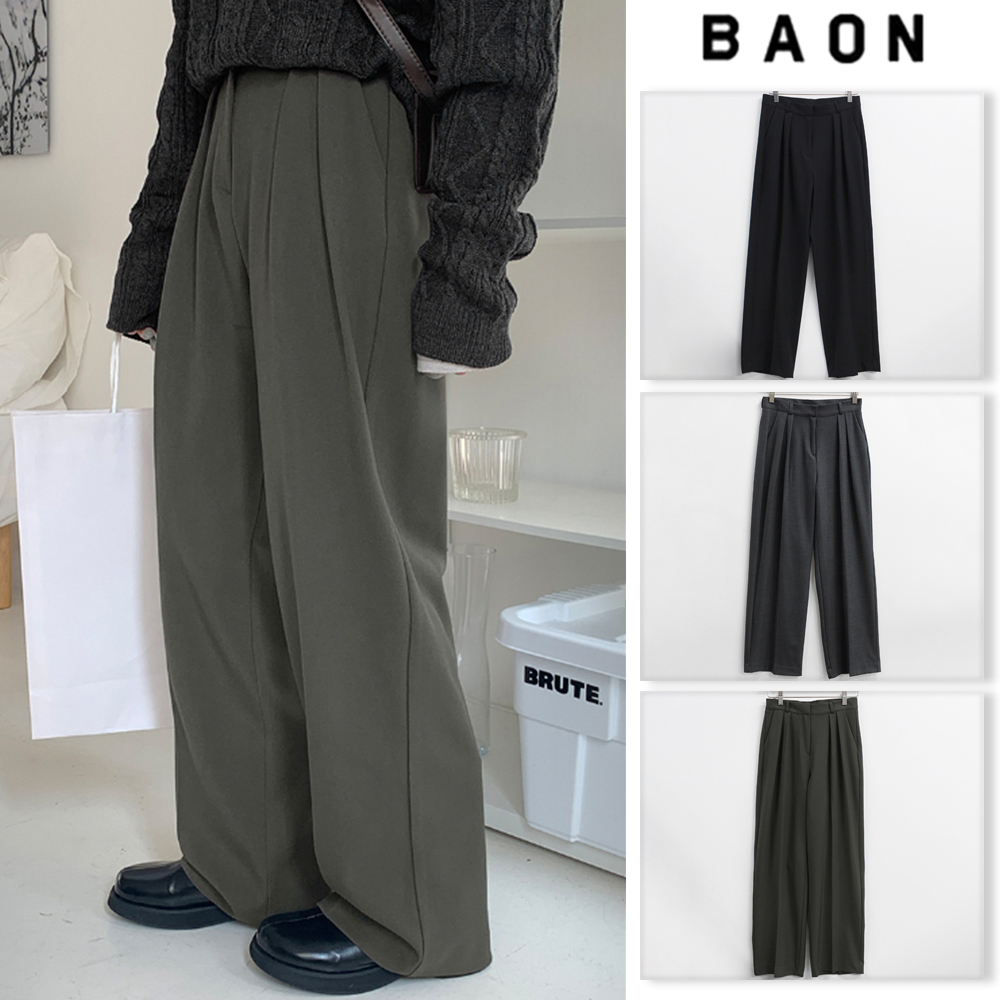 【BAON】[BAON] Semil Pintuck Slacks