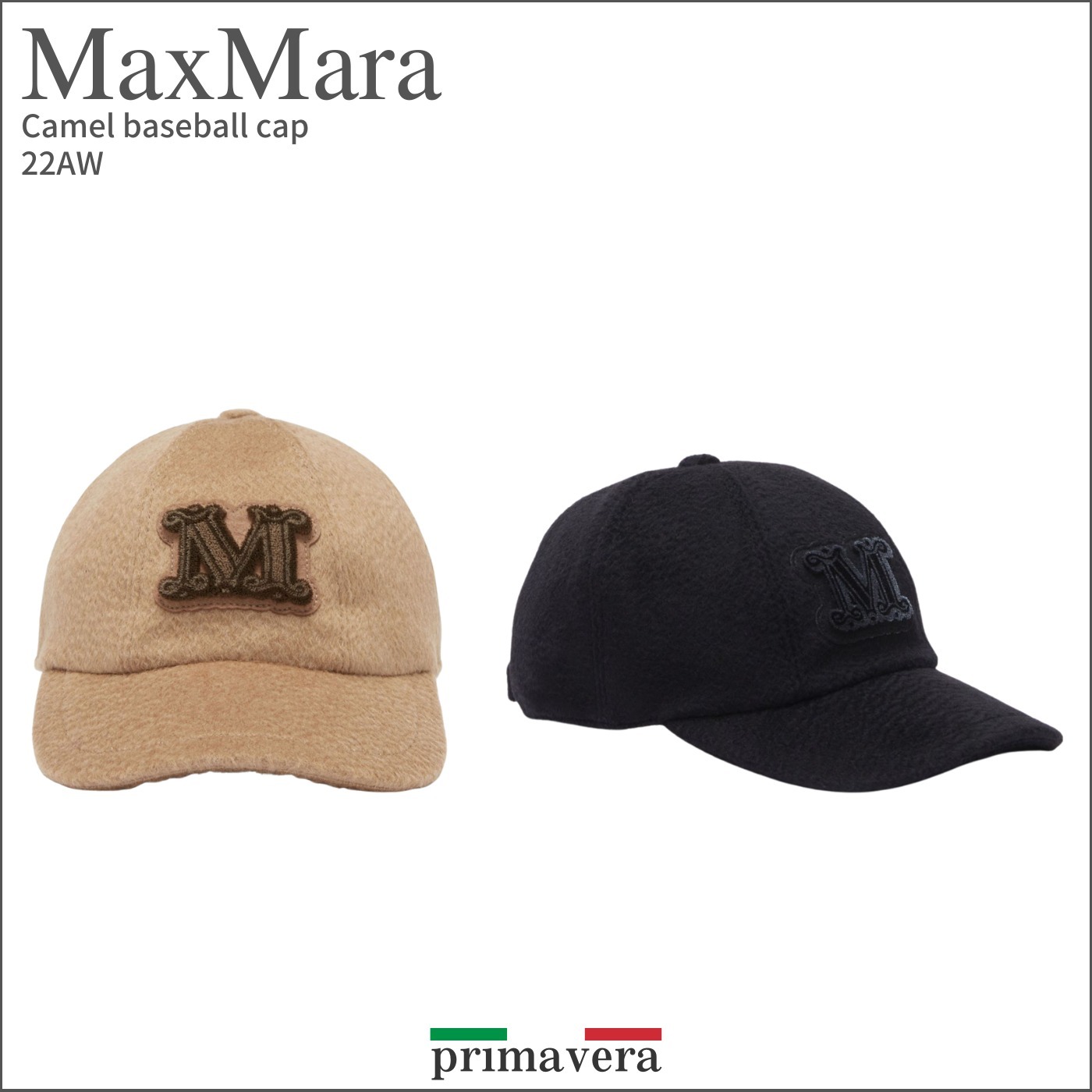 MAX MARA マックスマーラ レディース キャップ Mロゴ-