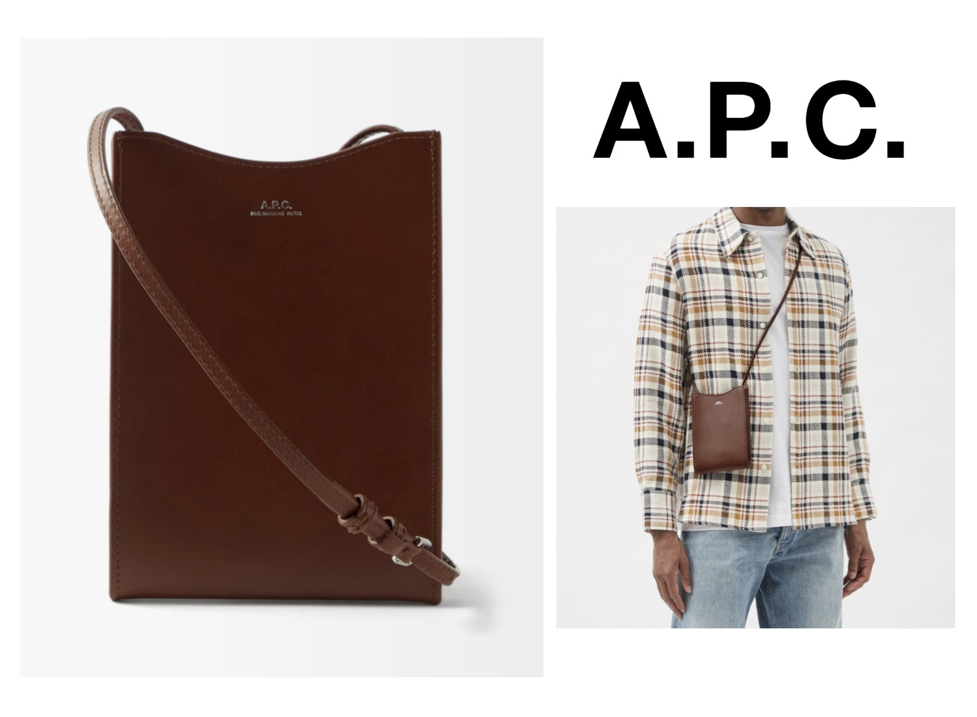 近場のお出掛けにも便利【A.P.C.】ジェイミー レザー バッグ
