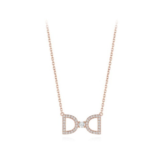 [DIDIER DUBOT] シンミナ着用☆Miss Du Ribbon Necklace 全2色