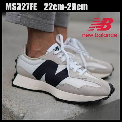 ホワイト(白)系 23.5cm New Balance 327 x スニーカー(レディース
