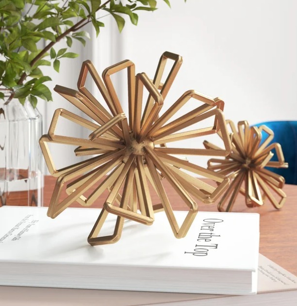 2 Piece Sienna Starburst Sculpture Set オブジェ