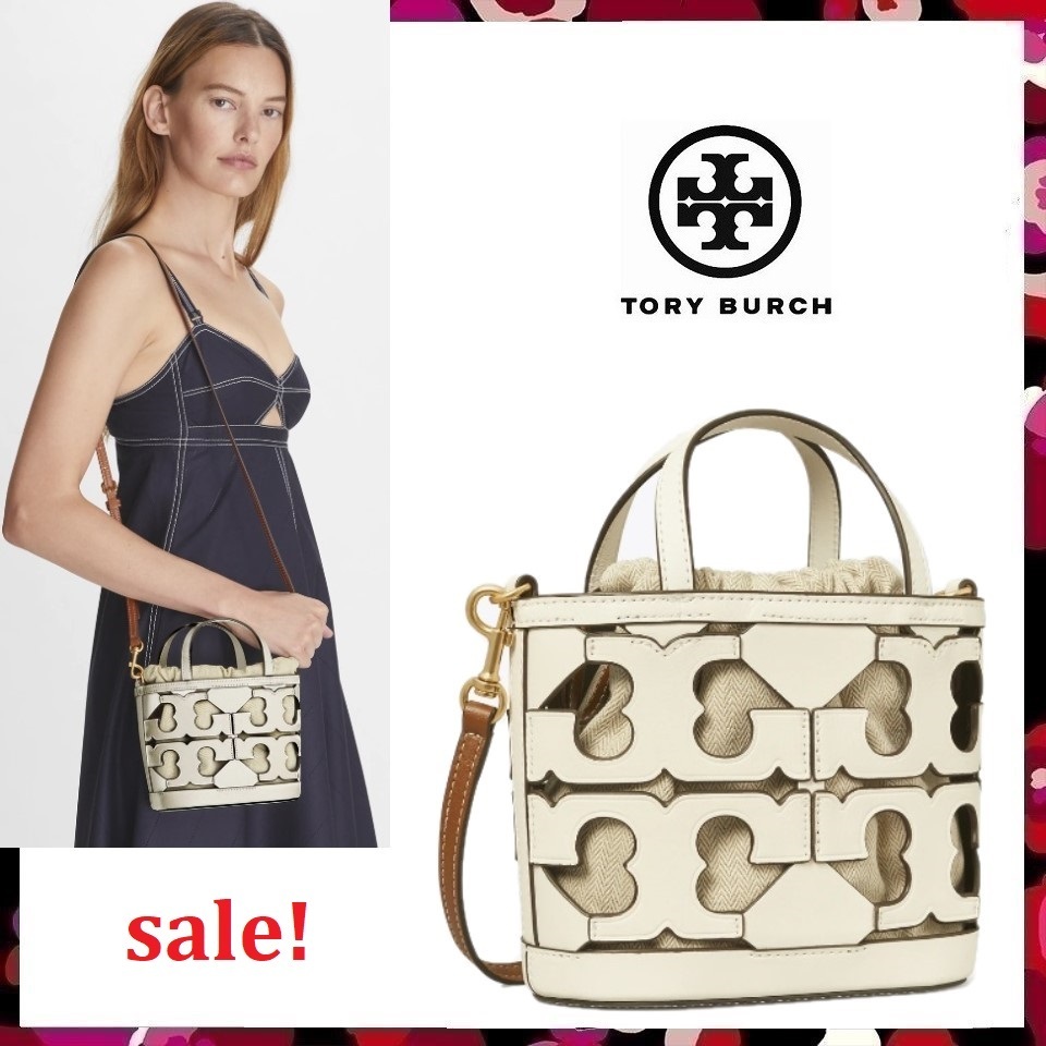 最終セール Tory Burch カットアウト ロゴ ミニ トート 2way www