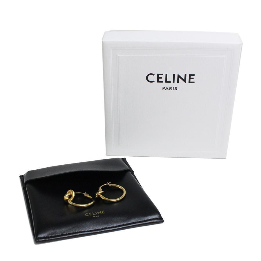 すぐ届く【CELINE】ノット スモールフープ ◇すぐ届く◇【CELINE】ノット スモールフープ ピアス Giftに♪