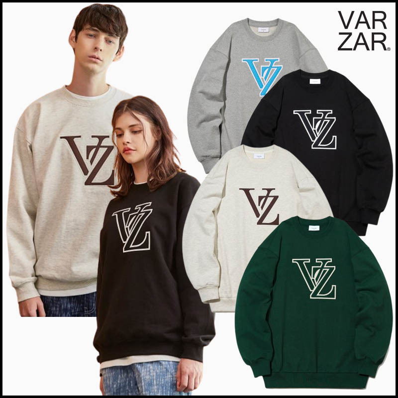 【VARZAR】正規品 兼用 VZ Applique Sweat Shirts トレーナー