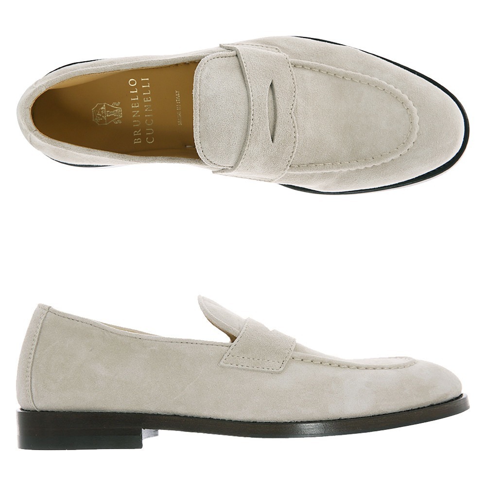 BRUNELLO CUCINELLI22S / Sペニースエードサンドローファー - iepfsas.com