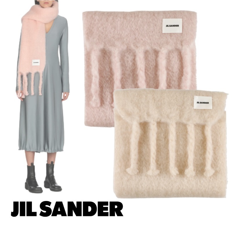 ★22AW★人気商品【JIL SANDER】ウールモヘア ロングマフラー