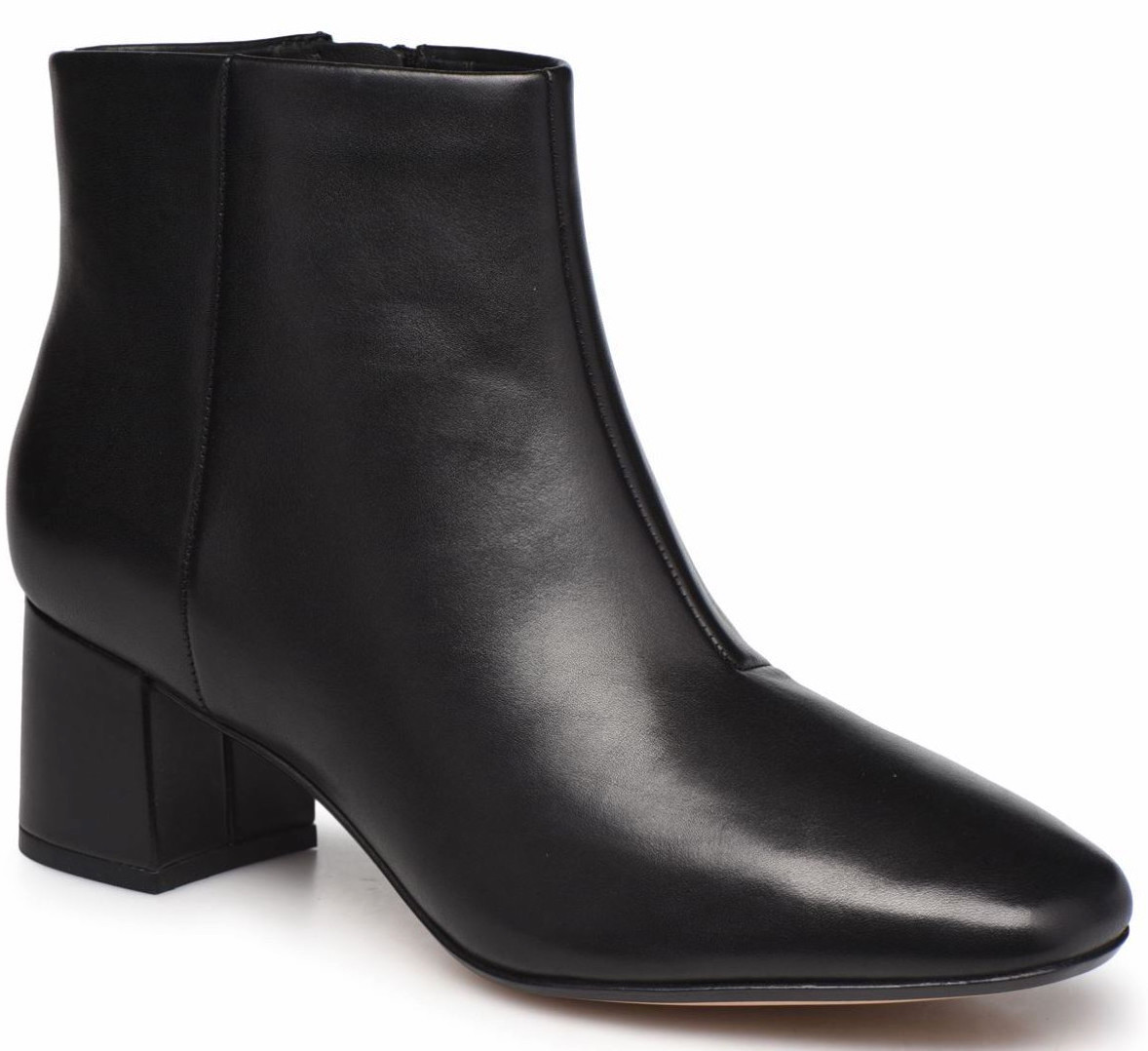 Clarks ブーツ ジッパー チャンキーヒール サイドゴア ブラック