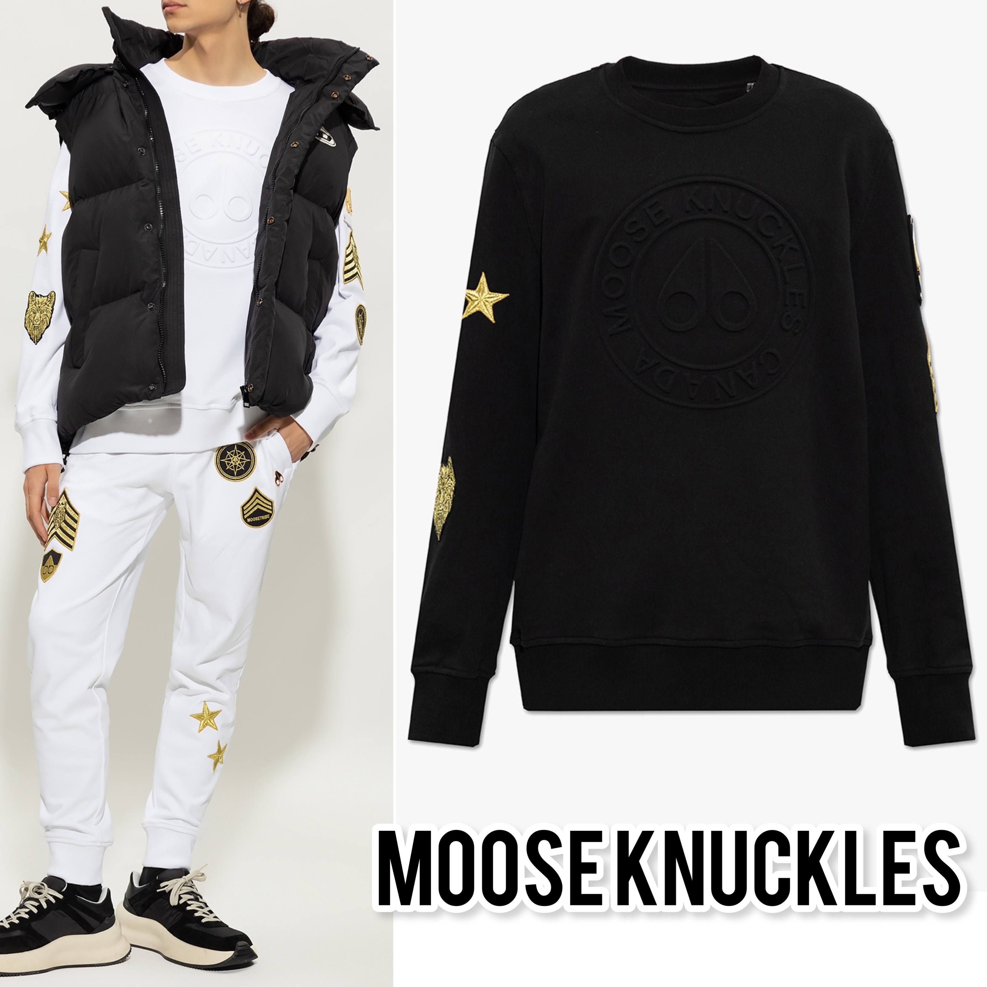 即納 MOOSE KNUCKLES ムースナックルズ トレーナー メンズ www