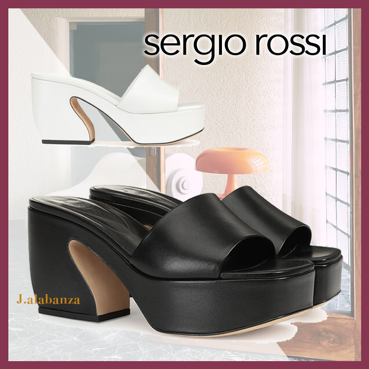 セルジオロッシ☆2色 SI ROSSI ナッパレザーサンダル