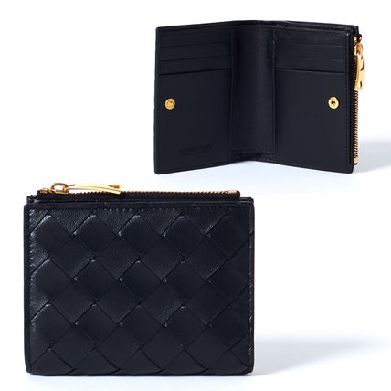 二つ折り BOTTEGA VENETA(ボッテガヴェネタ) 折りたたみ財布 ...