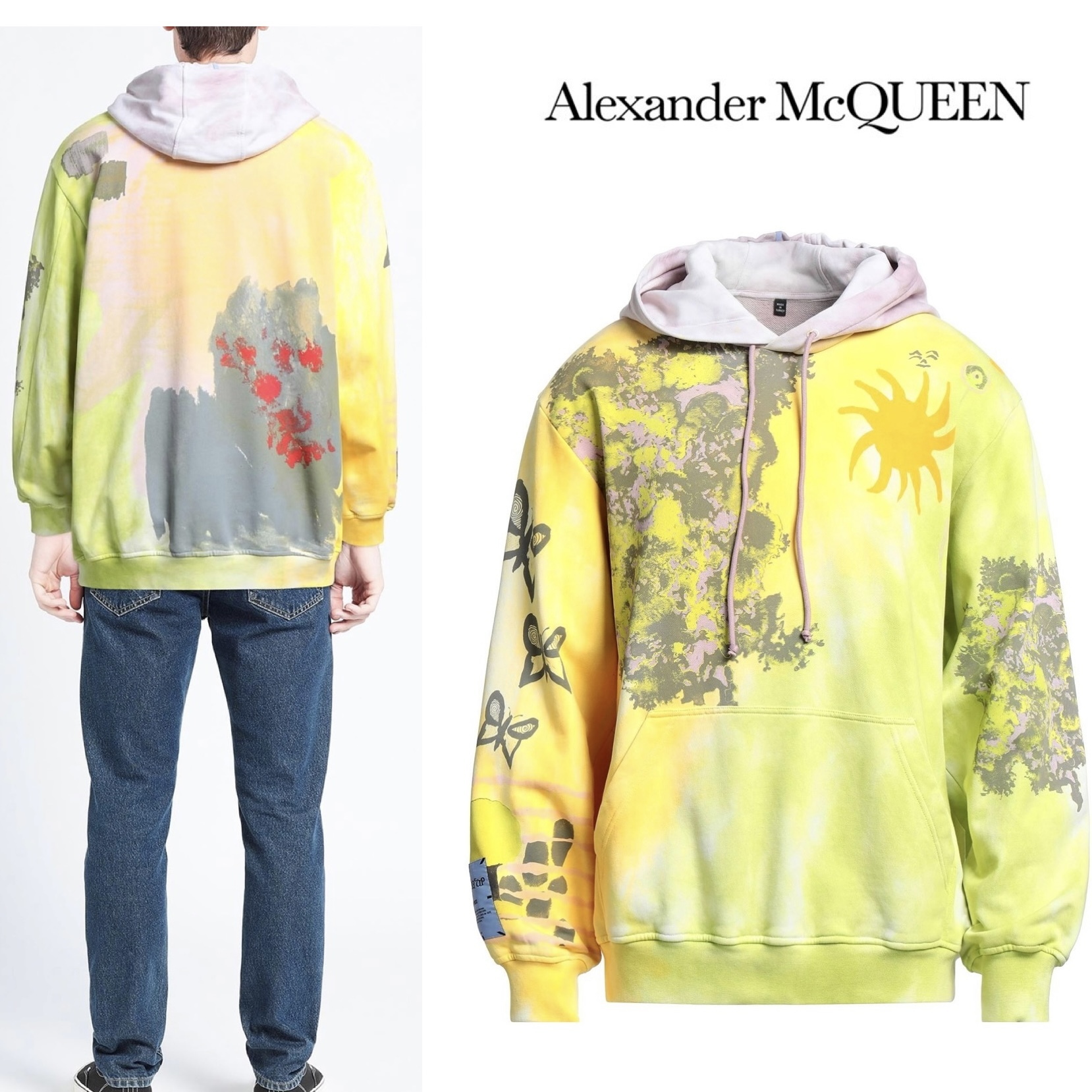 送料関税込み☆McQ Alexander McQueen ロゴ スウェットパーカー メンズ