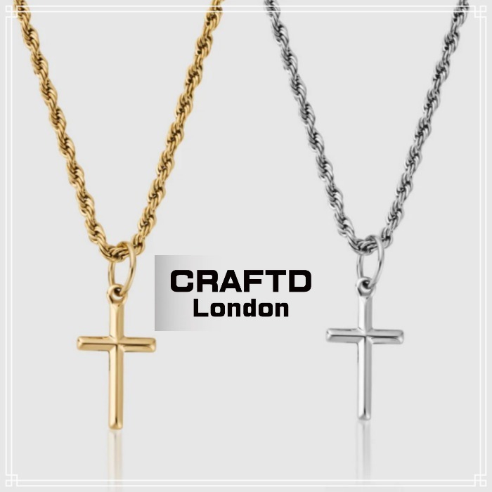 【CRAFTD London】十字架 ネックレス 2色