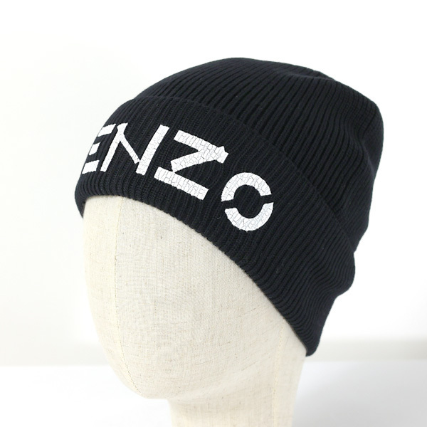 KENZO ケンゾー ニット帽 二ットキャップ ビーニー 帽子 ロゴ