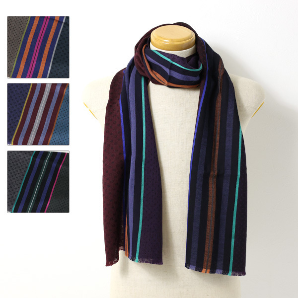 Paul Smith ポールスミス マフラー ストール ストライプ ウール