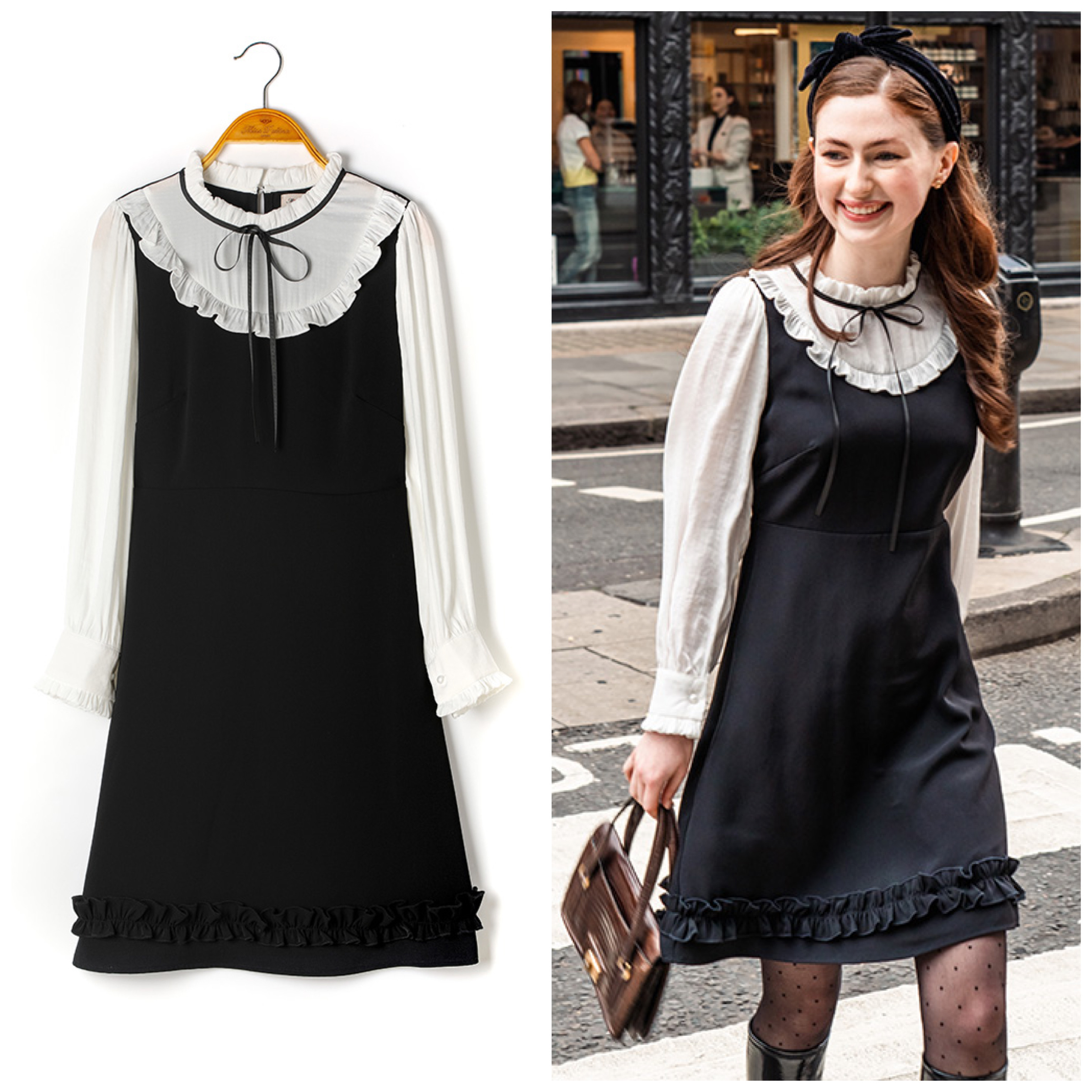 Taylor愛用ブランド♪Liberty Dress*1960'フリルワンピース