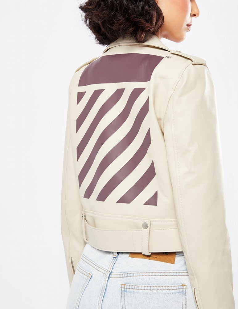 関送無料☆Off-White☆ディアグレザーバイカージャケット - www ...