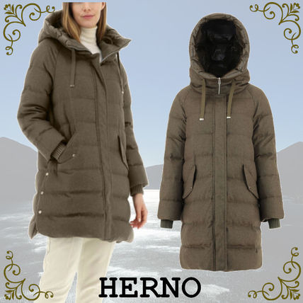 カシミヤ HERNO x ダウンジャケット・コート(レディース) - 海外通販の