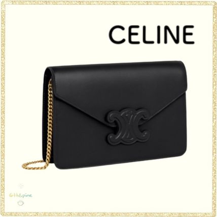 チェーンバッグ ブラック(黒)系 CELINE(セリーヌ) ショルダーバッグ ...