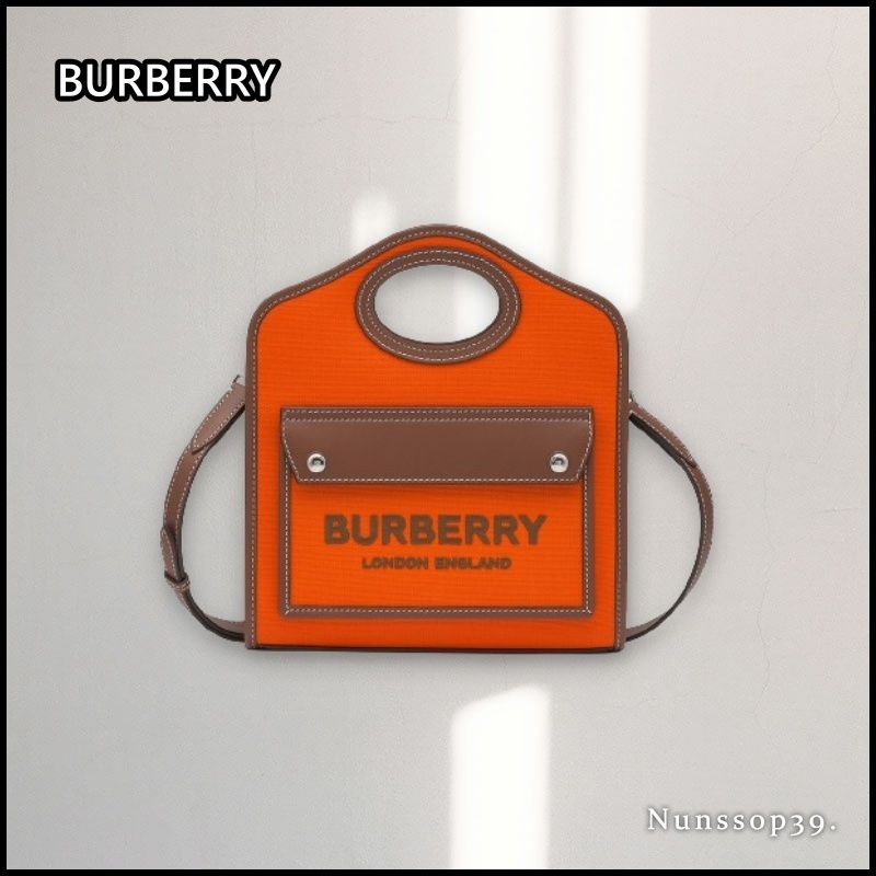 【Burberry】☆送料・関税込☆ MINI TWO TONE POCKET TOTE BAG