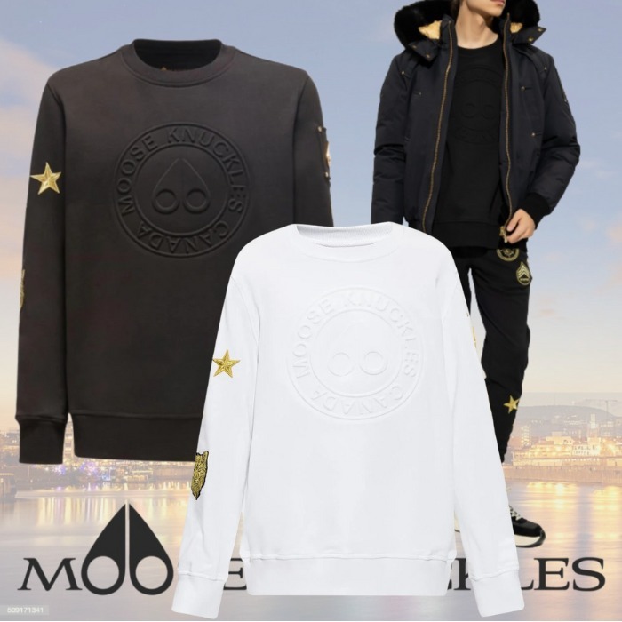 MOOSE KNUCKLES ロゴ パッチ モントローズ スウェット シャツ