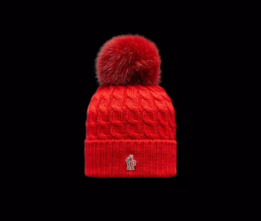 MONCLER GRENOBLE 2022/23秋冬新作 ファーポンポン付きニット帽