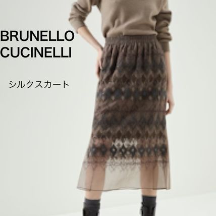 シルク スカート(レディース) - 海外通販のBUYMA
