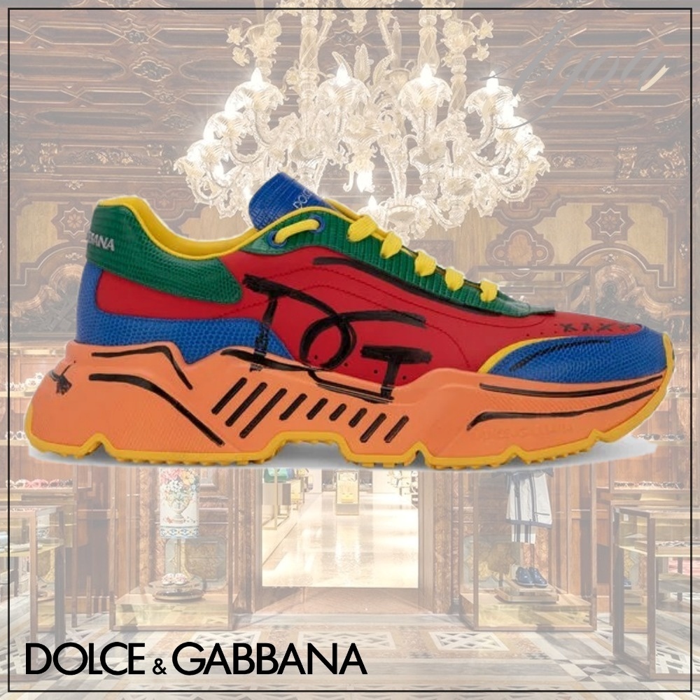 超特価美品 【Dolce&Gabbana スリッポンスニーカー ミックス マテリアル】 - www.gorgas.gob.pa