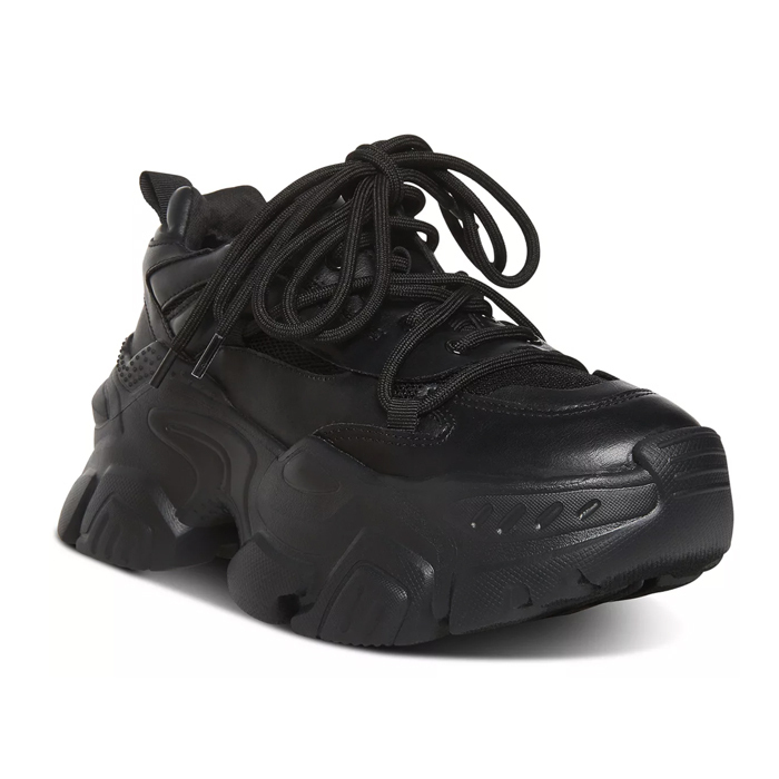 Steve Madden 足長効果! 可愛いチャンキー厚底 プラットフォーム Steve Madden 足長効果! チャンキー厚底 ダッドスニーカー 5.5cm