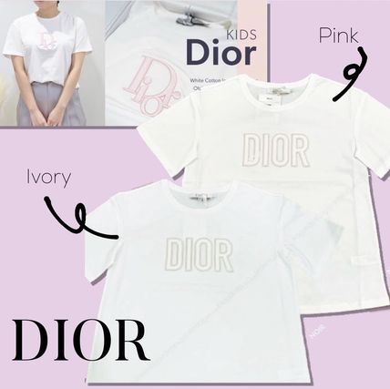 Christian Dior Kids Girl More Tops Unisex Street Style Kids Girl Tops