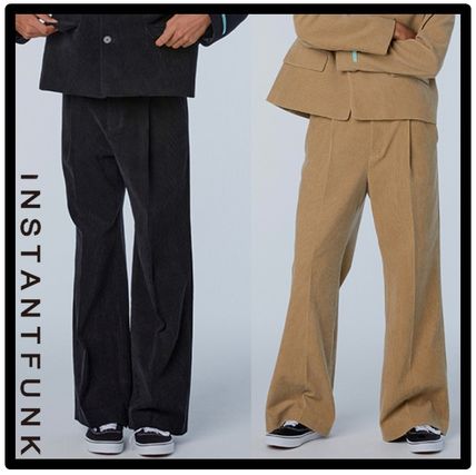 INSTANTFUNK Slacks Street Style Logo Slacks Pants