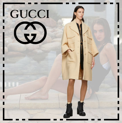 ツイード GUCCI(グッチ) コート(レディース) - 海外通販のBUYMA