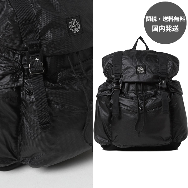 STONE ISLAND ストーンアイランド ロゴ ナイロン バックパック