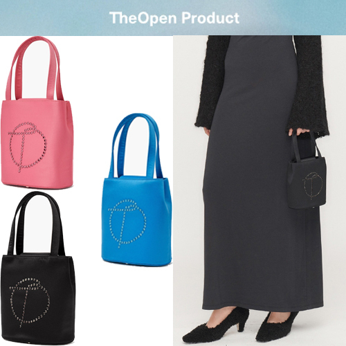 ★22-23AW新作★TheOpen Product★SATIN LOGO TOTE