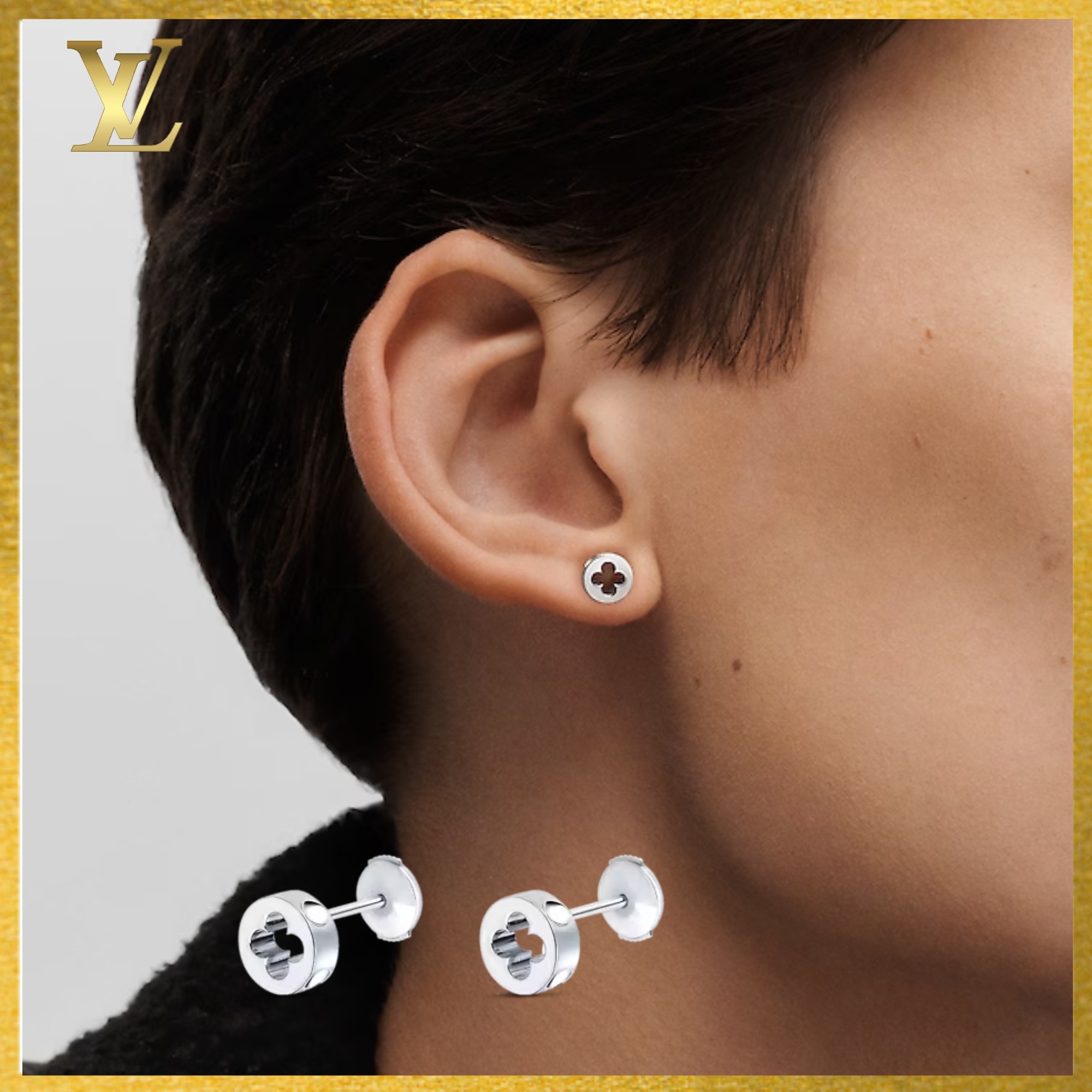 【LOUIS VUITTON】ピュス アンプラント ホワイトゴールド ピアス