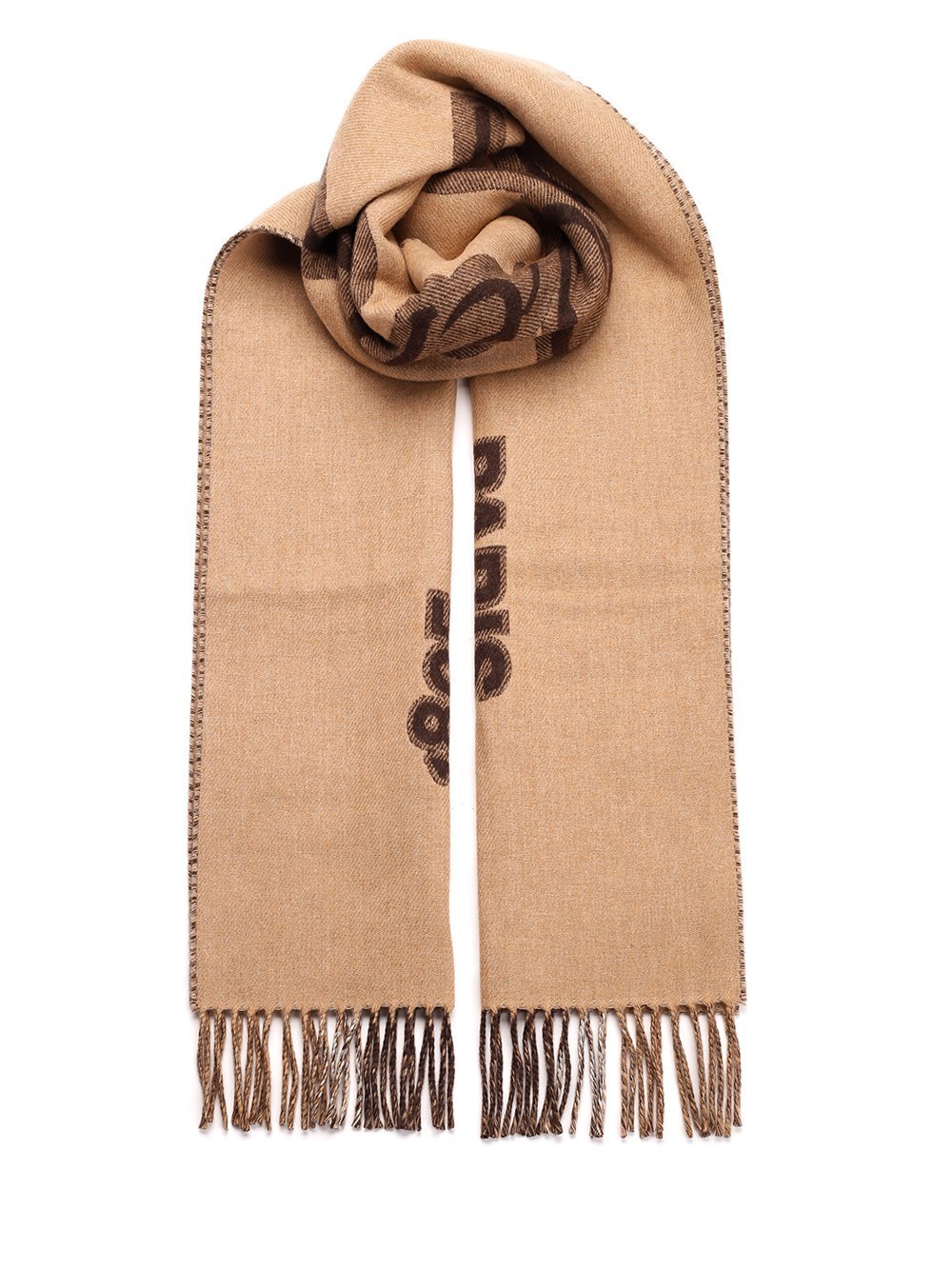 メール便指定可能 BERLUTI カシミア混ストール カリグラフィー