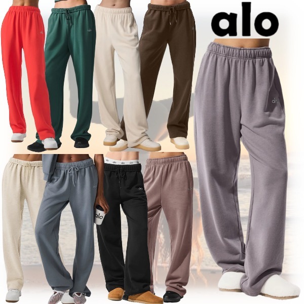 海外限定【ALO Yoga】ストレートレッグスウェットパンツ色複数