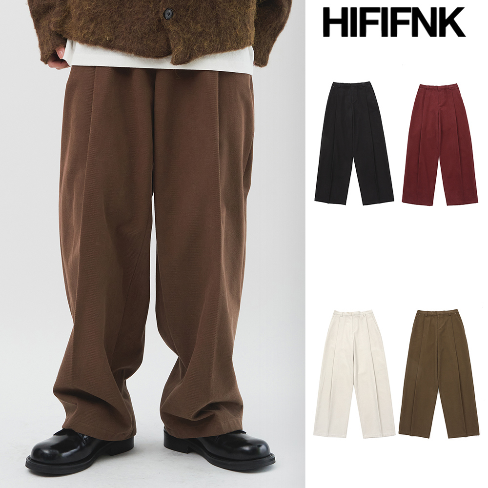 【HI FI FNK】Dopy Twill Wide Pants