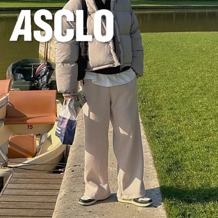 パンツ・ボトムスその他 ASCLO Rib Wide String Pants (5color)