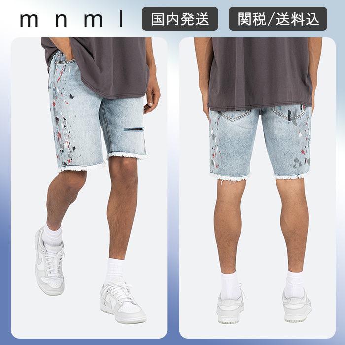 大人気！mnml ★R466 デニム ショーツ★クーポン付き