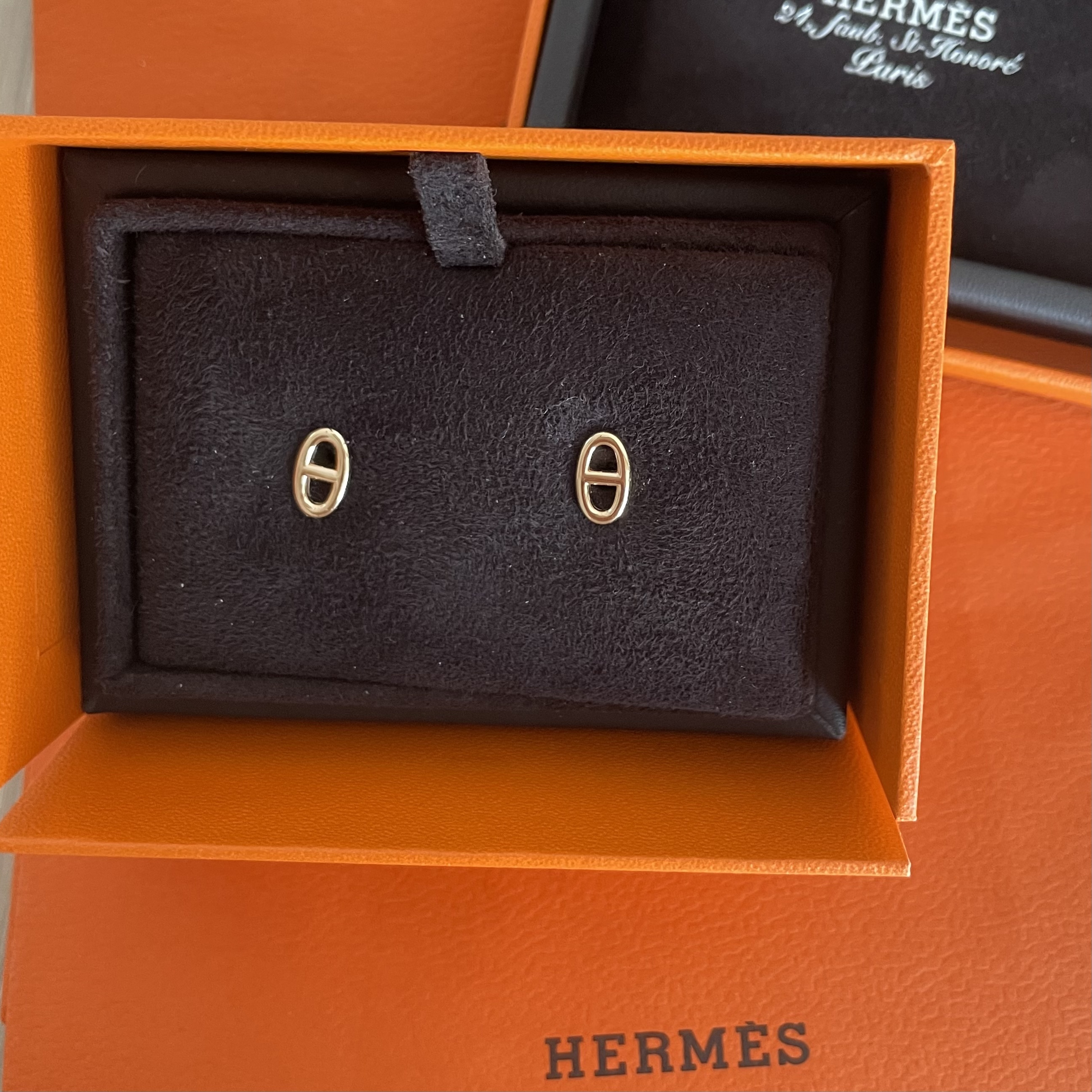 大人気☆HERMES☆Chaine d'ancre earrings ピアス