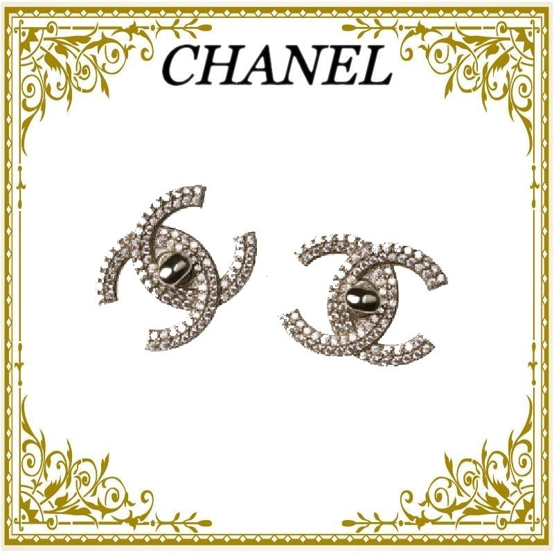 CHANEL】シャネル ロゴ ピアス - www.tecnofast.com.co