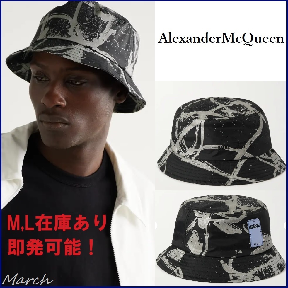 関税送料込☆McQ Alexander McQueen 人気♪ロゴ バケットハット