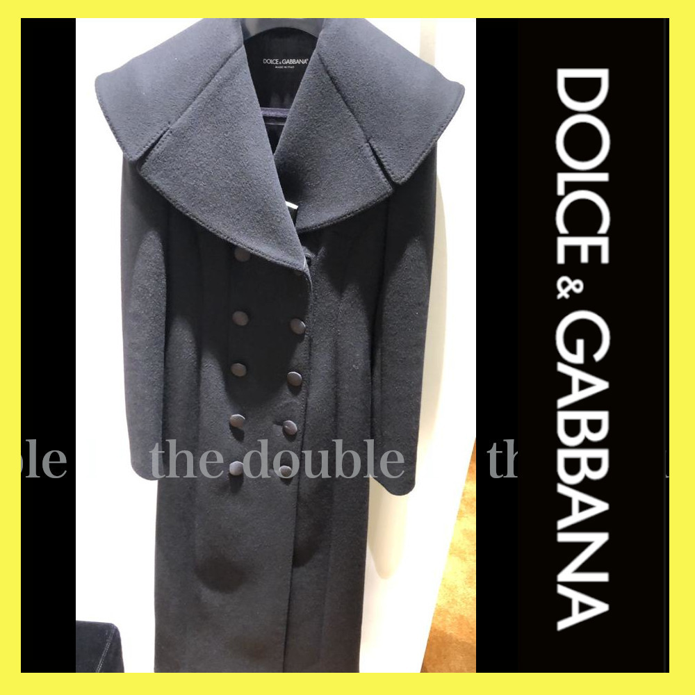 DOLCE&GABBANA ウール ダブルブレスト コート www.omniblonde.com