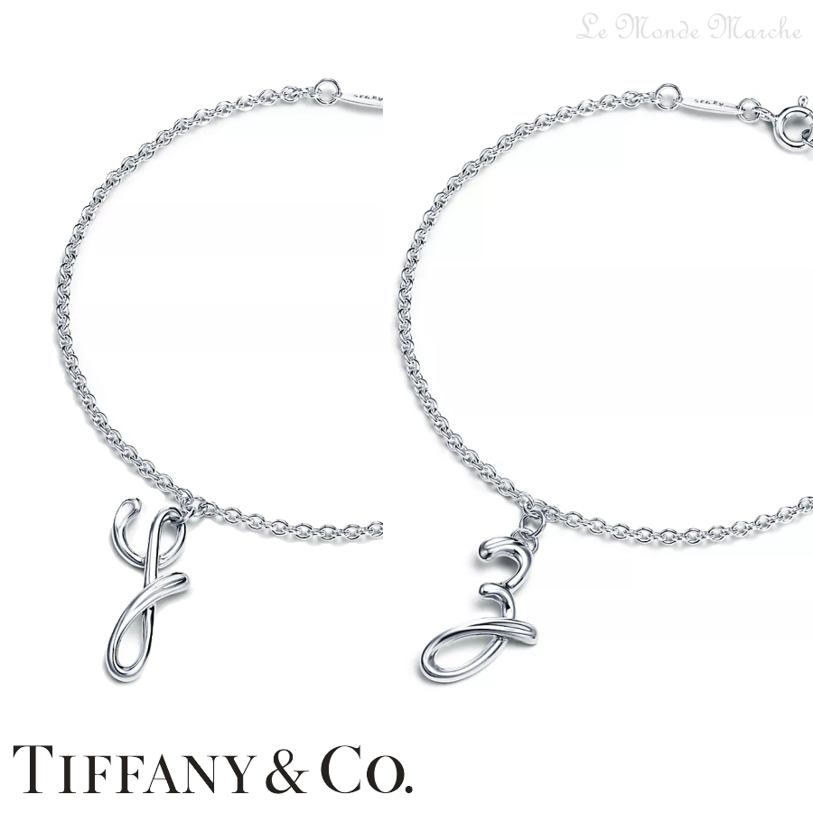 Tiffany&Co. 日本未入荷 レター イニシャル ブレスレット 18cm-