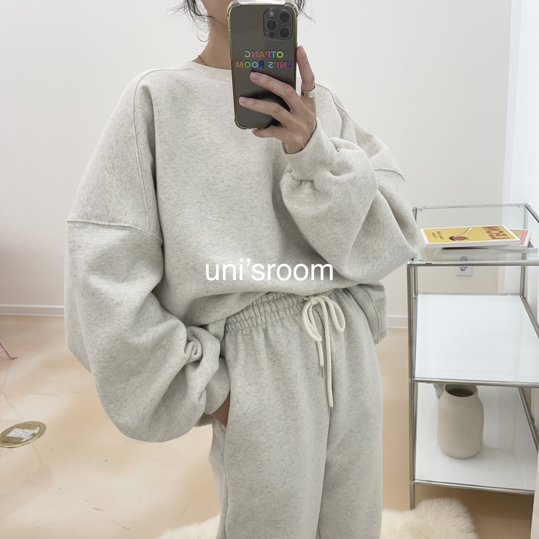 uni's room■2color オーバースウェットセットアップ ST-AW23-08