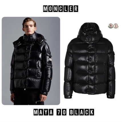 ブラック(黒)系 MONCLER MAYA(モンクレール マヤ) ダウンジャケット ...